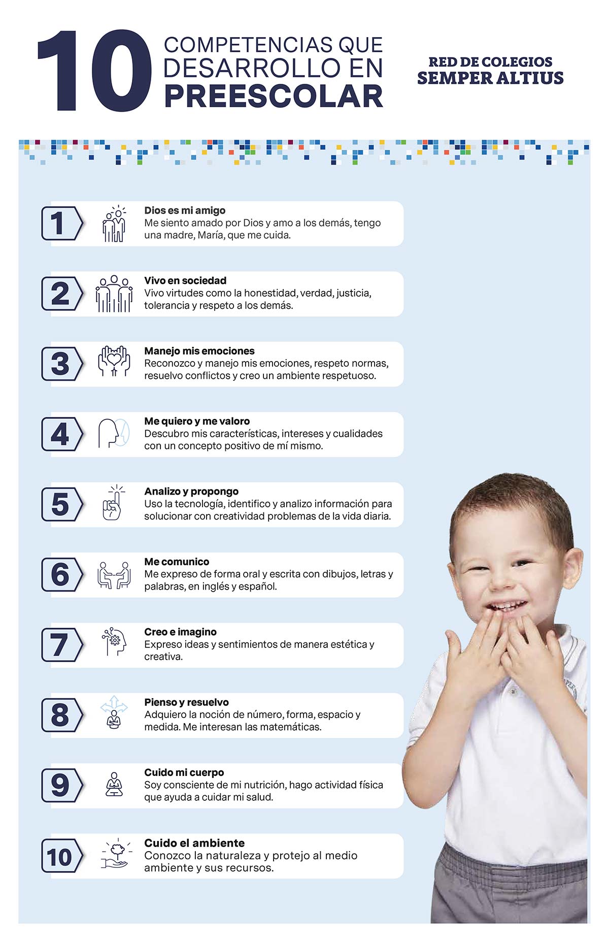 10 competencias desarrollo kinder
