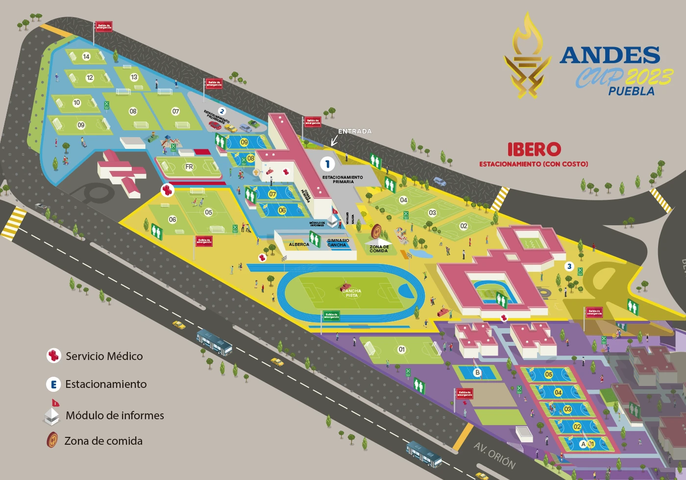 mapa copa andes