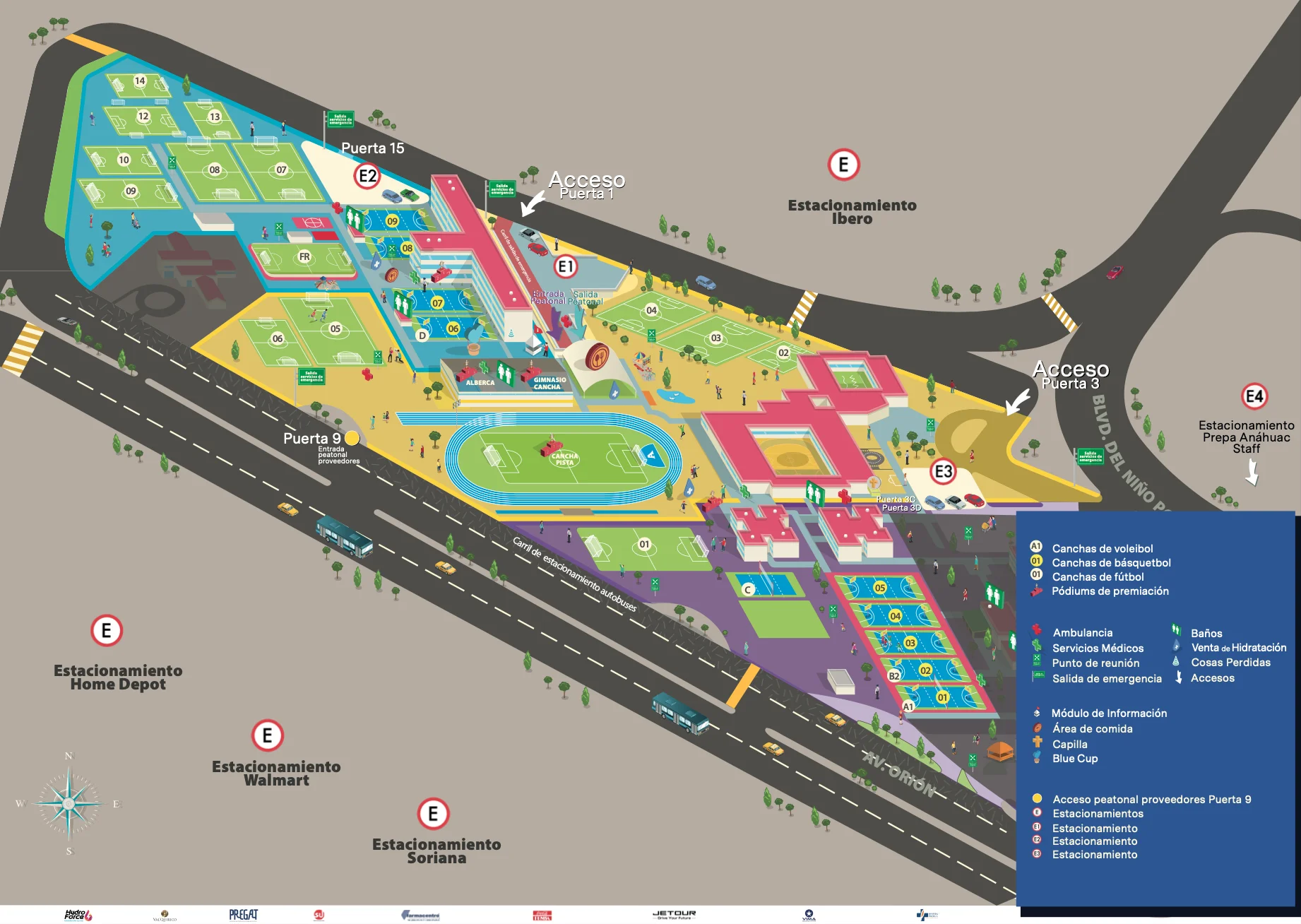 mapa copa andes