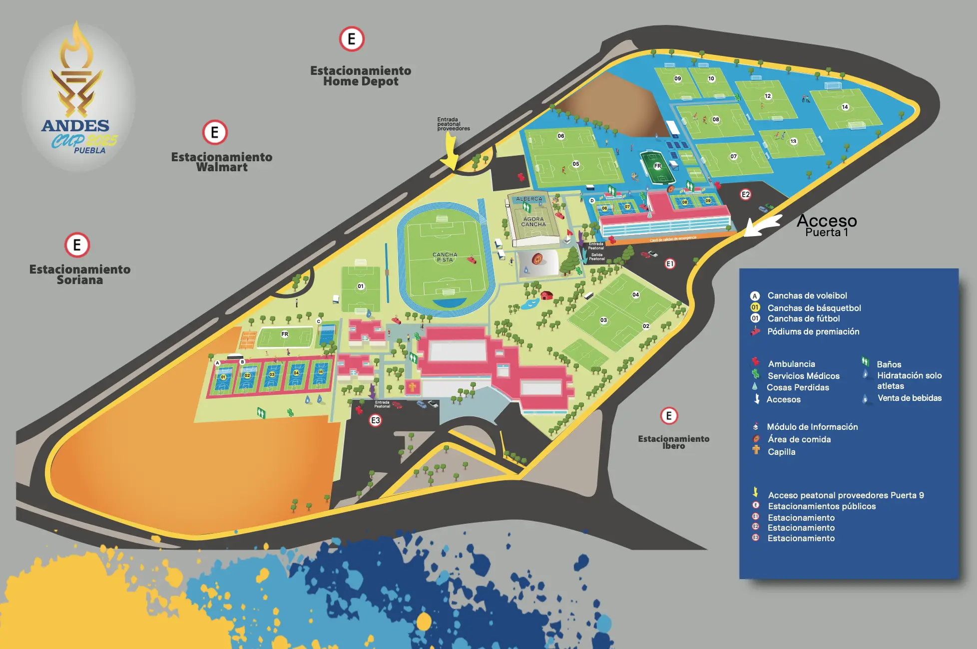 mapa copa andes